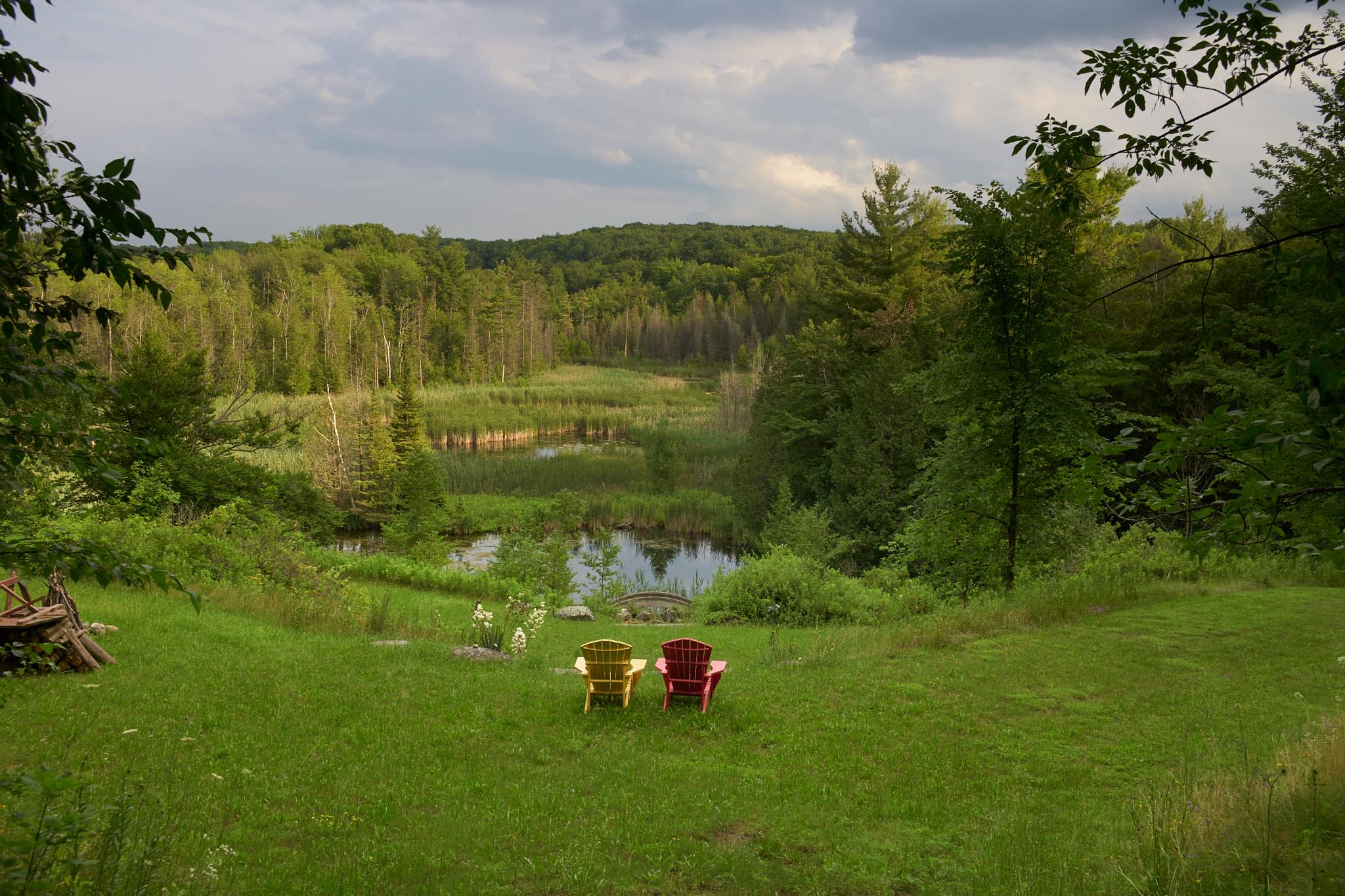 2 chairs overlooking a vista